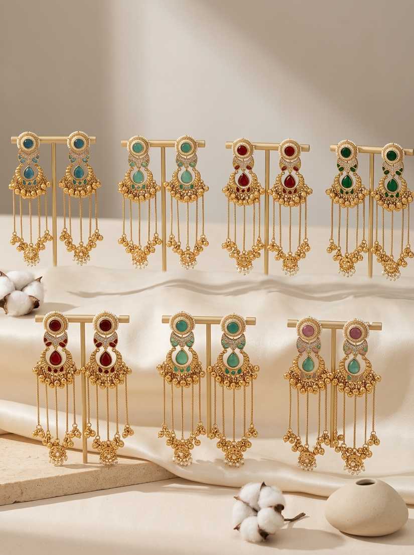 The Noor-Aali Heritage Linear Jhumkas