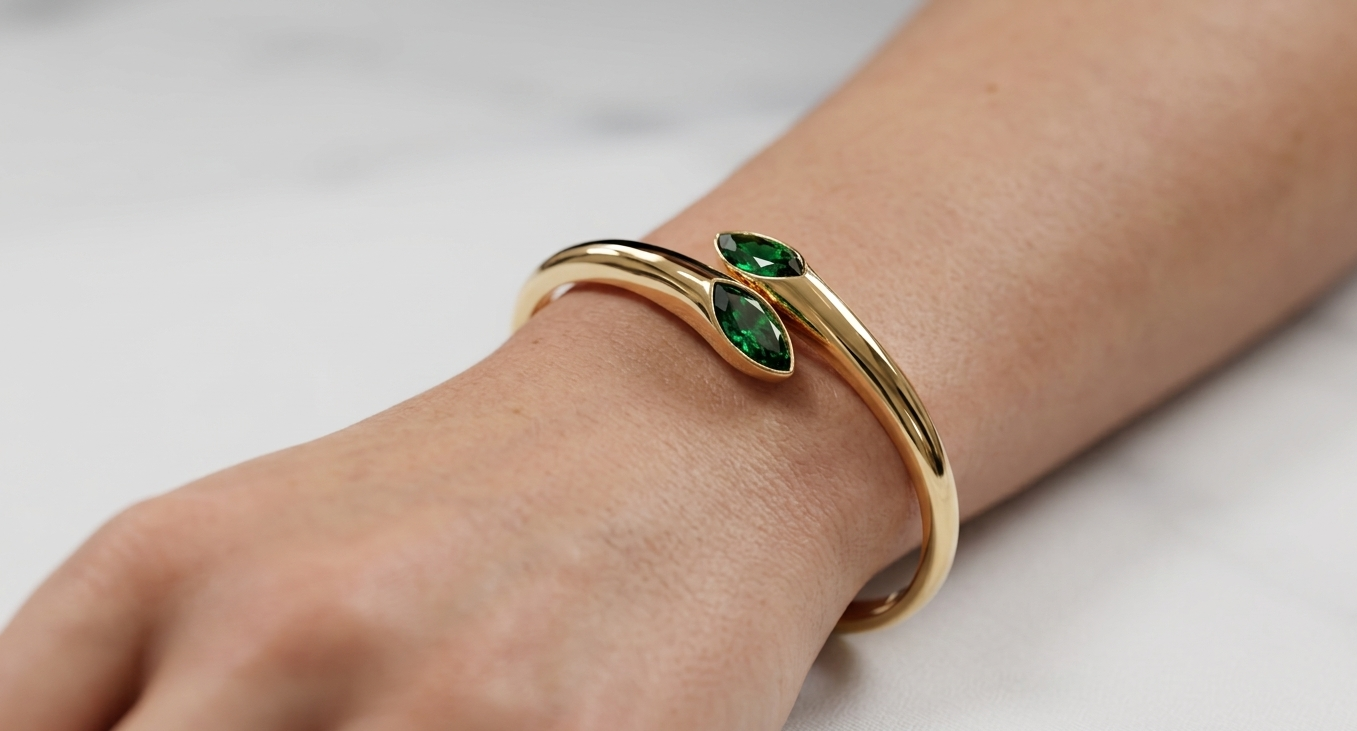 Marquise Verdant Cuff