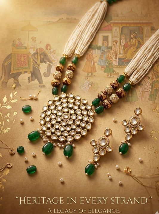 The Mandala Moon Pearl Haar