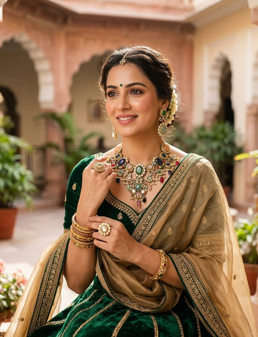 The Navratna Heritage Choker Ensemble