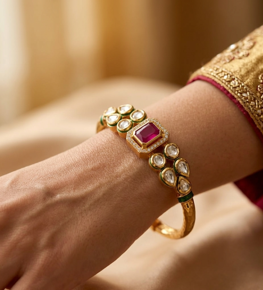 The Rohini Heritage Ruby Kada