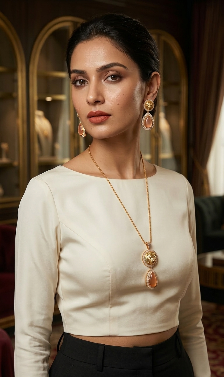 The Regal Leo Luxe Pendant Set – Amber Edition