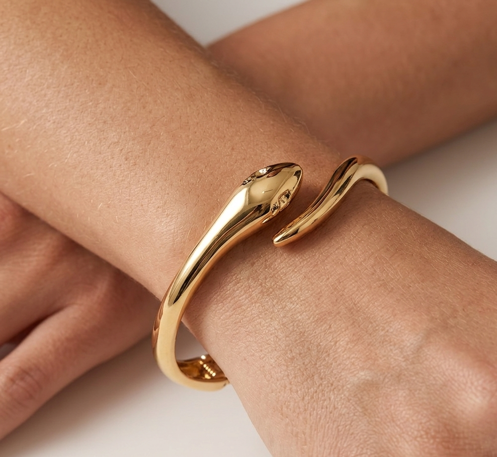 Nocturnal Viper Hinged Cuff