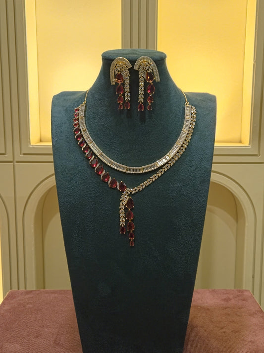 The Ruby Cascade: Baguette & Pear-Cut Grand Suite