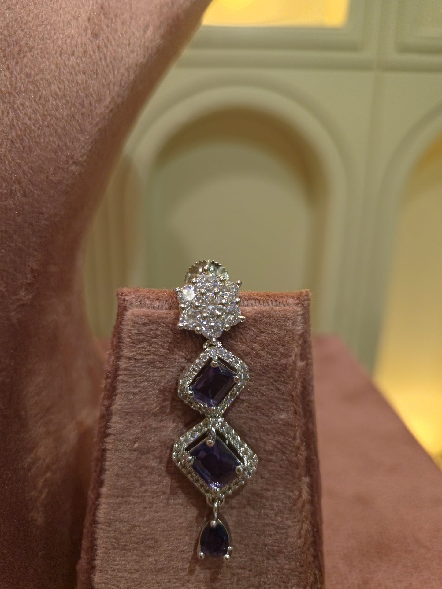 The Sapphire Serenade: Floral Filigree & Royal Blue Suite
