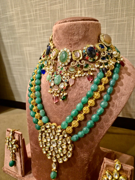 The Sovereign Navratna & Teal Empress Ensemble