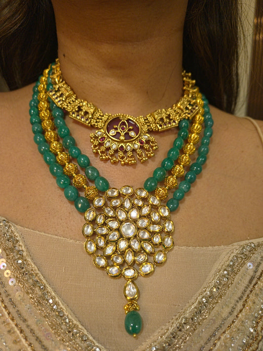 The Heritage Empress: A Gaja-Lakshmi & Kundan Mala Suite