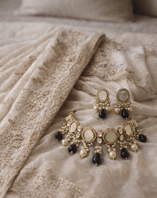 The Noor Mirror-Work Choker Suite