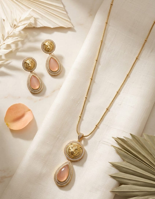 The Regal Leo Luxe Pendant Set – Amber Edition