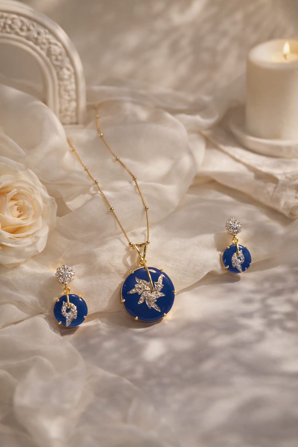 Midnight Sapphire Charm Pendant
