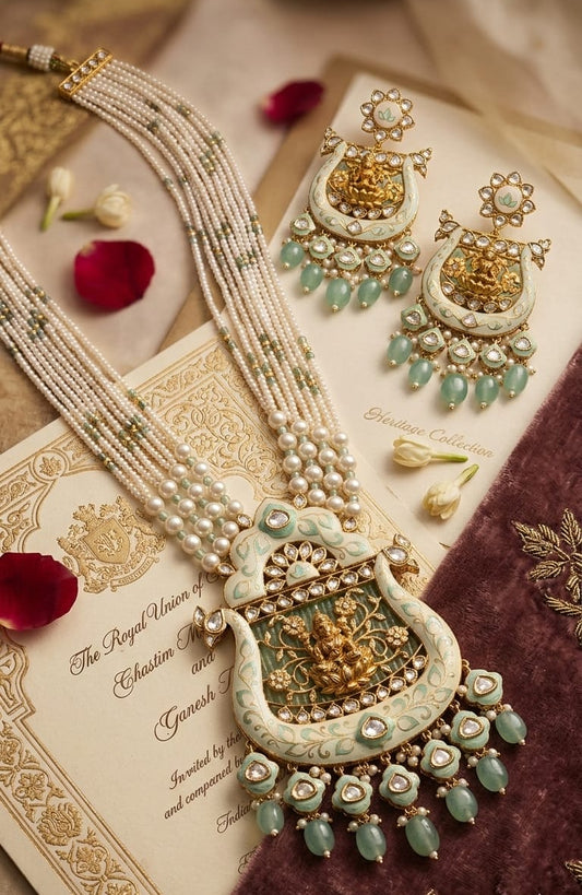The Lakshmi Meenakari Rani Haar Set