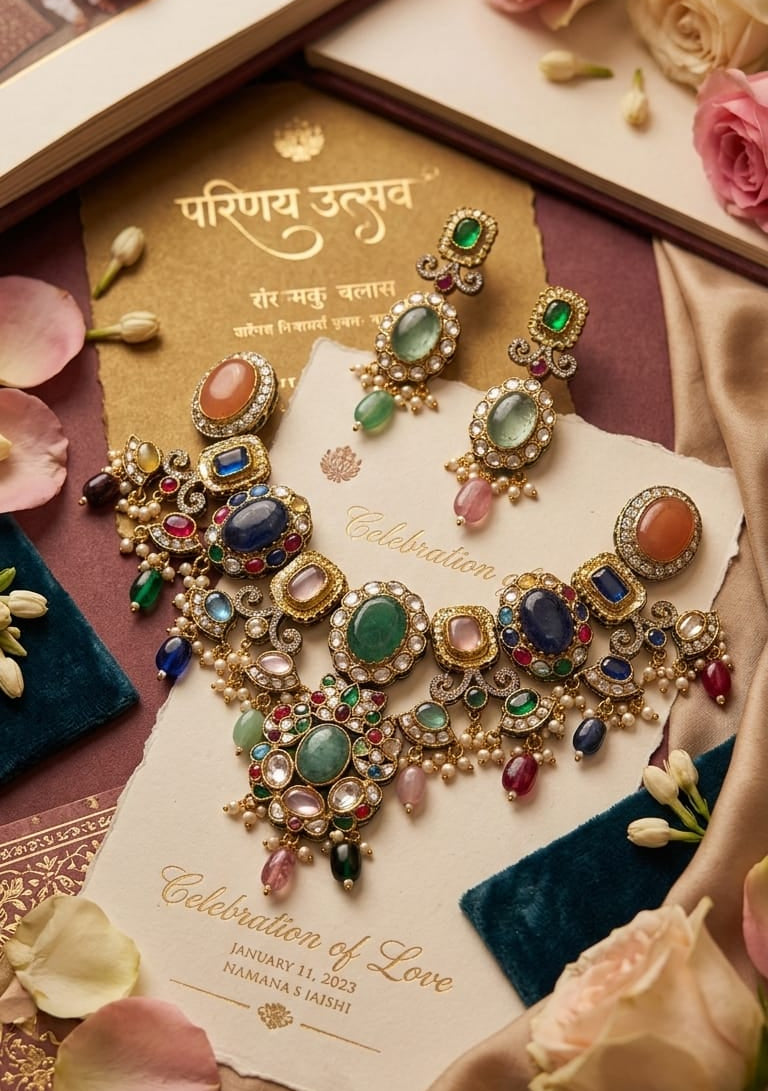 The Navratna Heritage Choker Ensemble