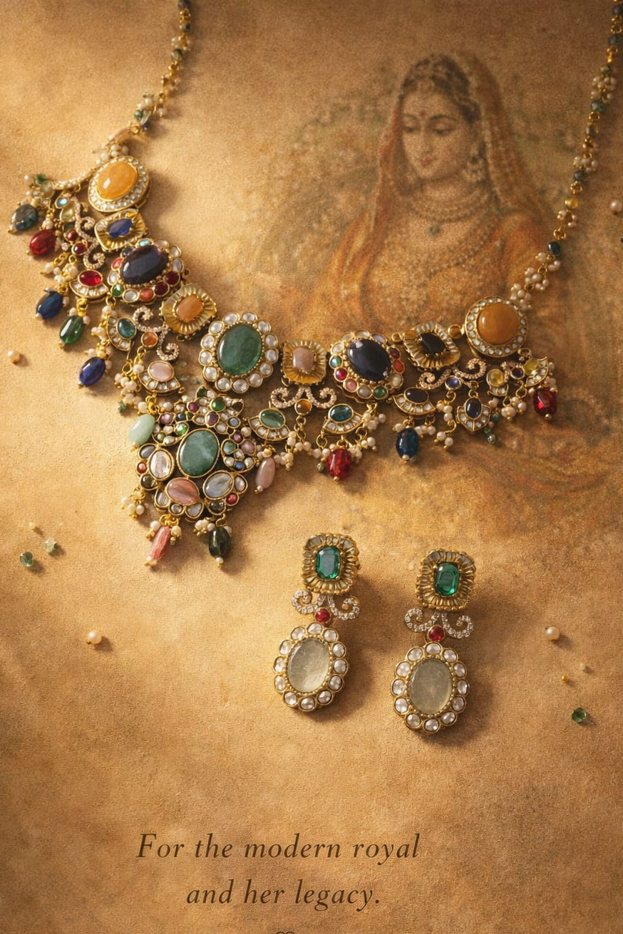 The Navratna Heritage Choker Ensemble