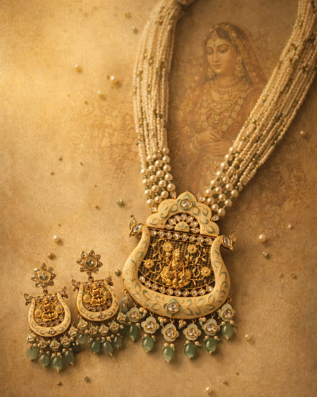 The Lakshmi Meenakari Rani Haar Set