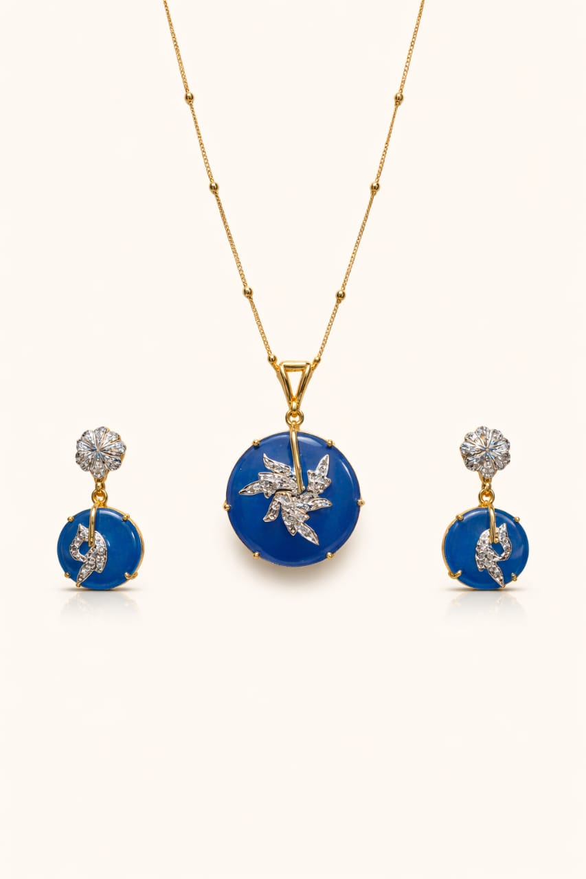 Midnight Sapphire Charm Pendant