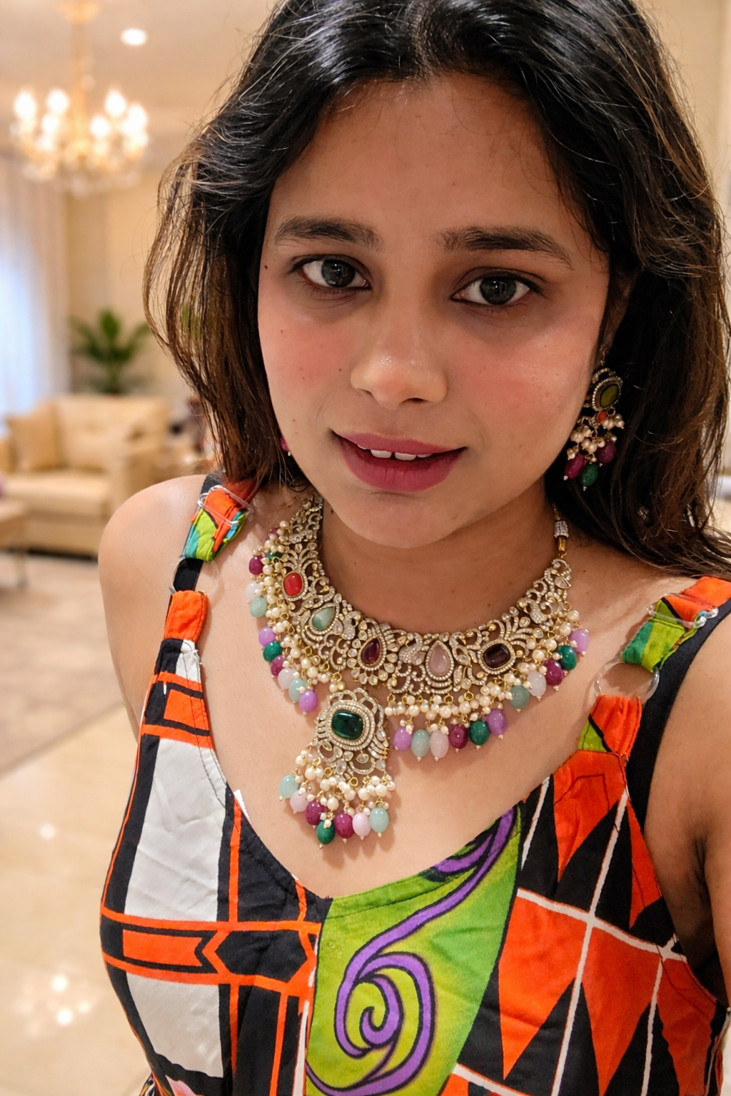 Imperial Navratna Bridal Statement Set