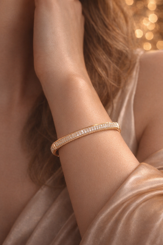 The Linear Luxe Pave Bracelet