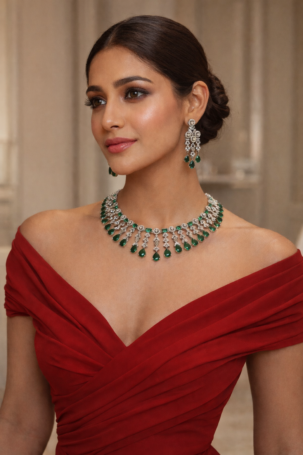 The Emerald Echo Chandelier Drop Suite
