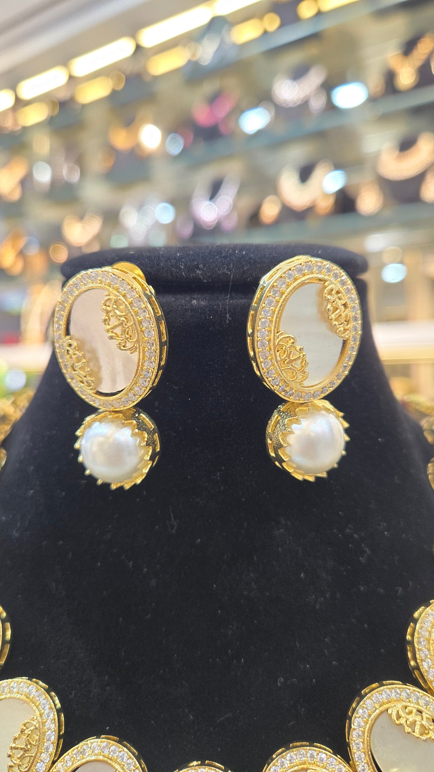 The Noor Pearl-Inlay Heritage Choker Set