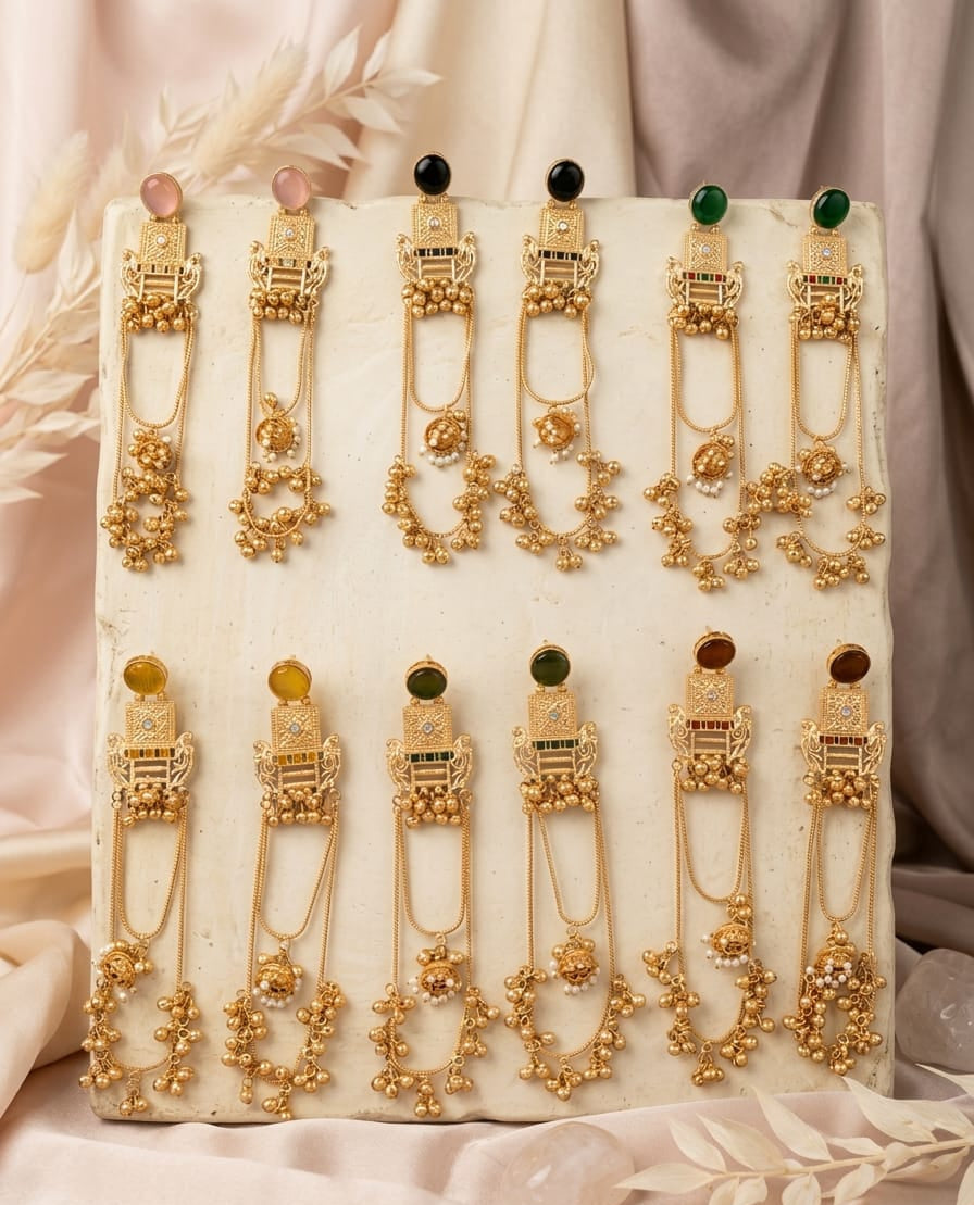 The Virasat-E-Laya Waterfall Earrings
