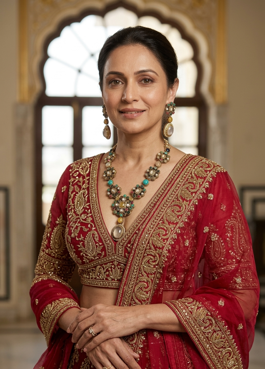 The Avani Pastel Navratna Haar
