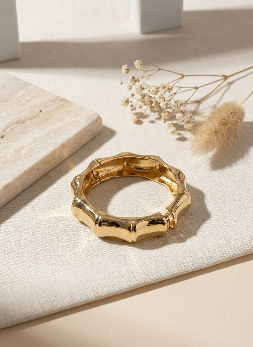 The Bamboo Sculpted Bracelet