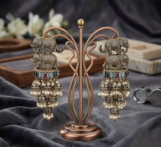 The Gaj-Vilaas Heritage Jhumkas