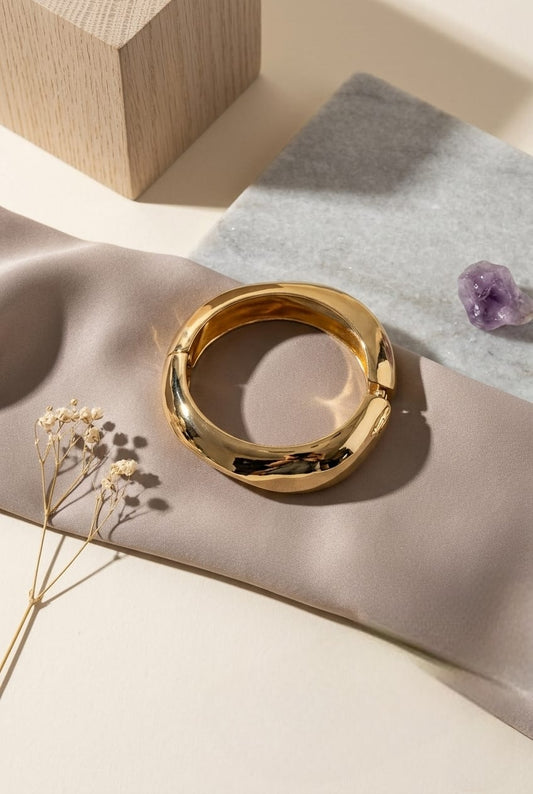 Orbital Hinged Statement Cuff