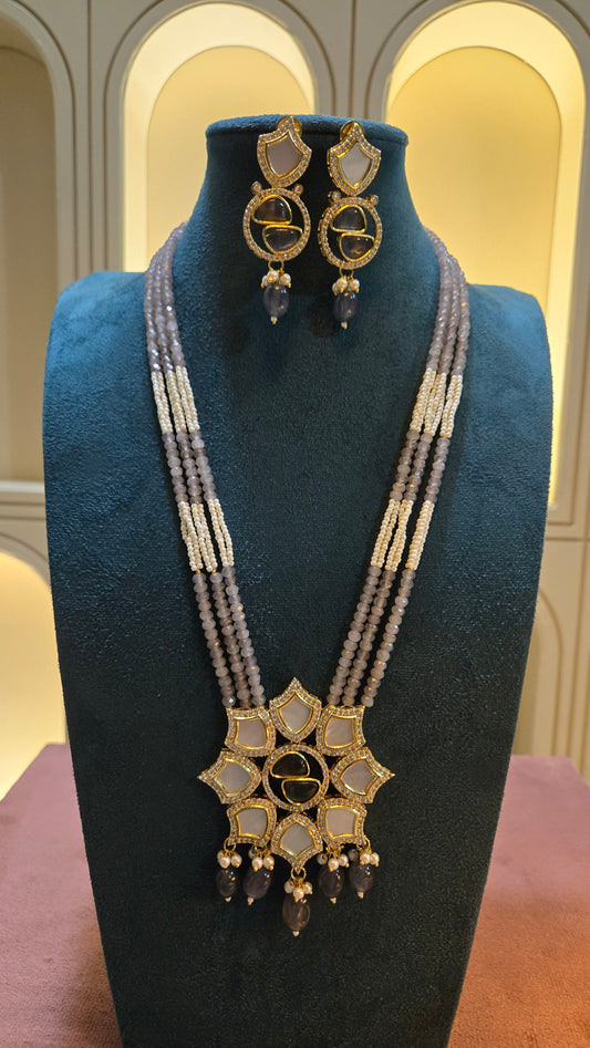 The Aura Smoky Quartz & Pearl Ensemble