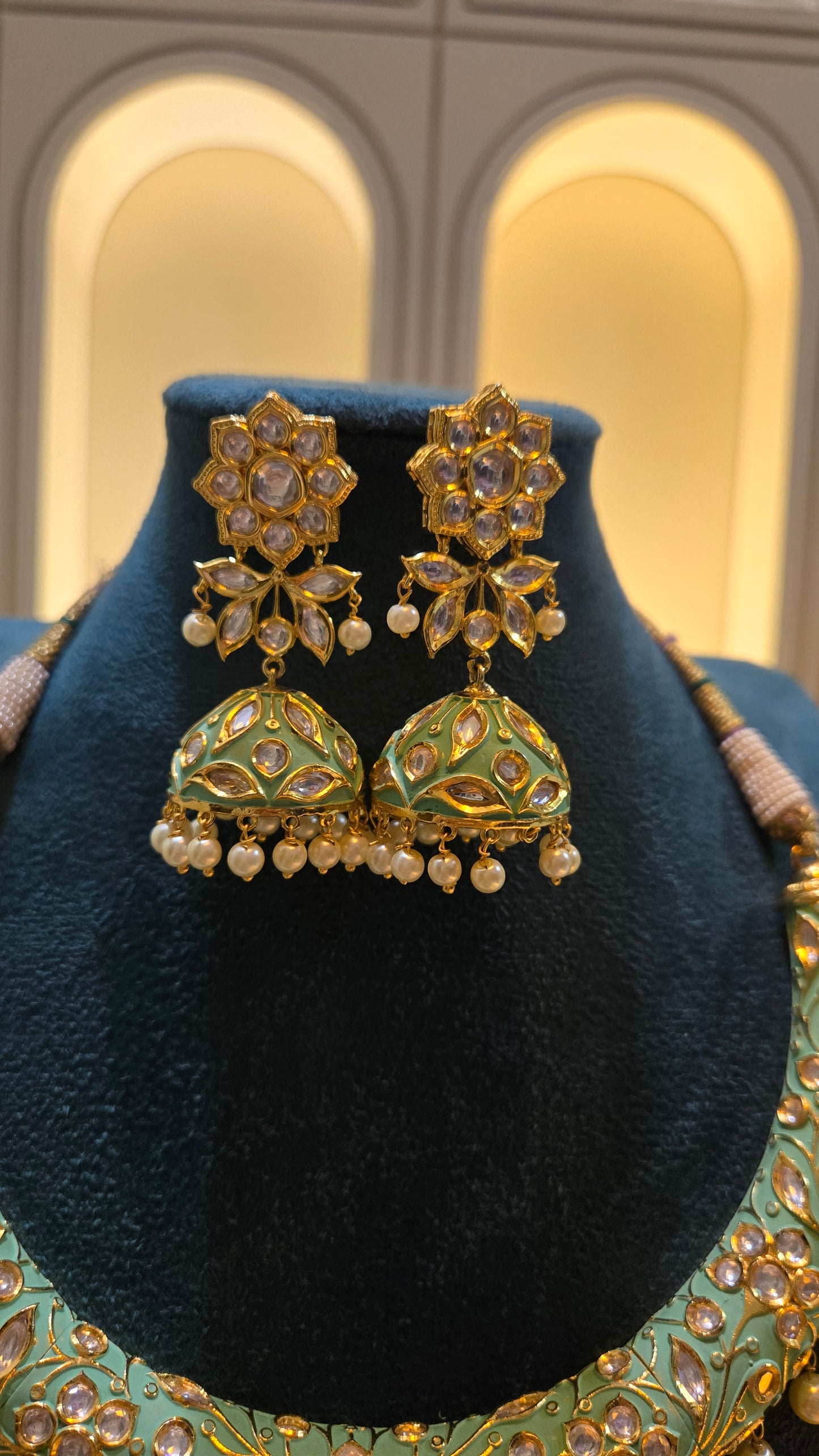 The Mint Flora Meenakari Hasli Set