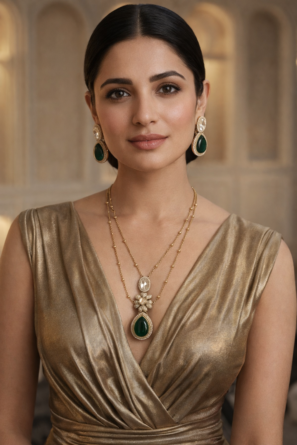 The Emerald-Elysian Heritage Regent Necklace