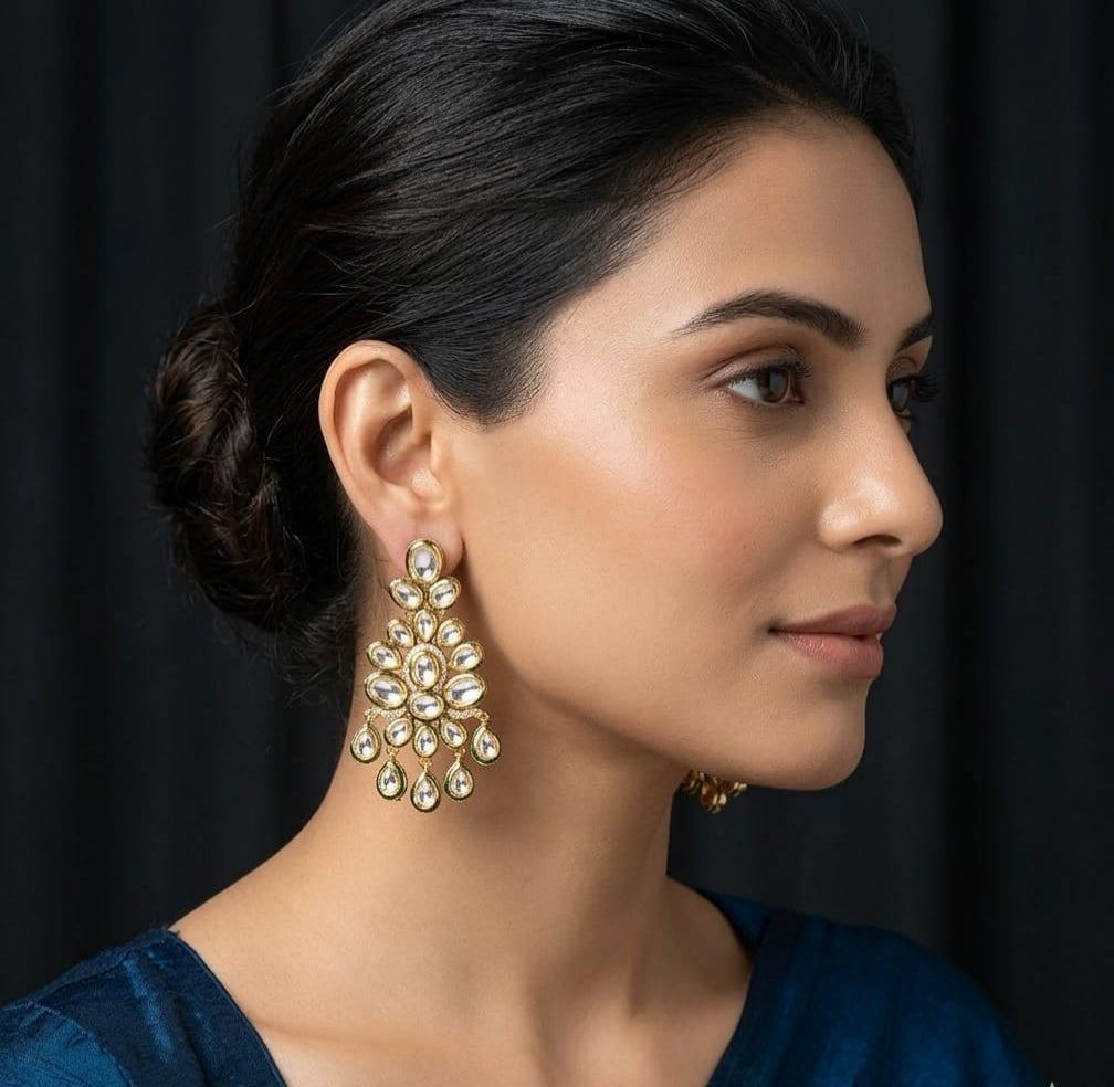 The Chandni Polki Chandelier Drops