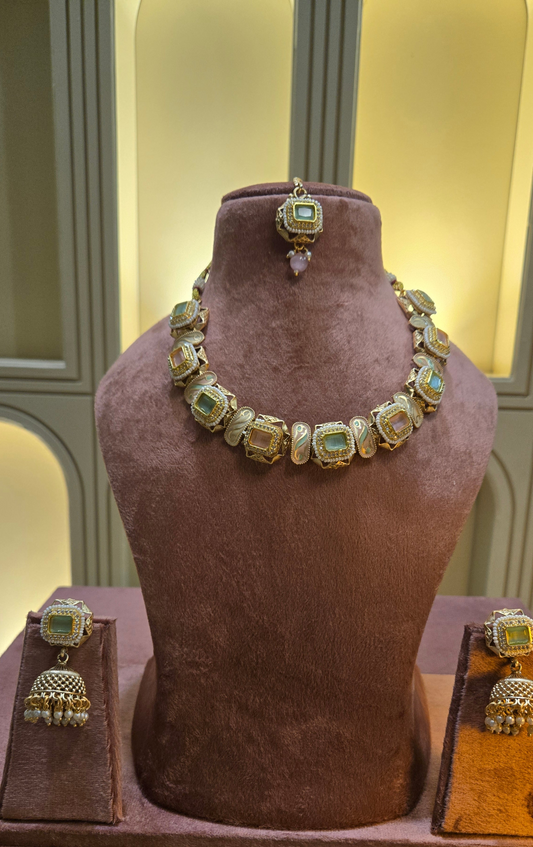 Maharani Pastel Heirloom Necklace Set
