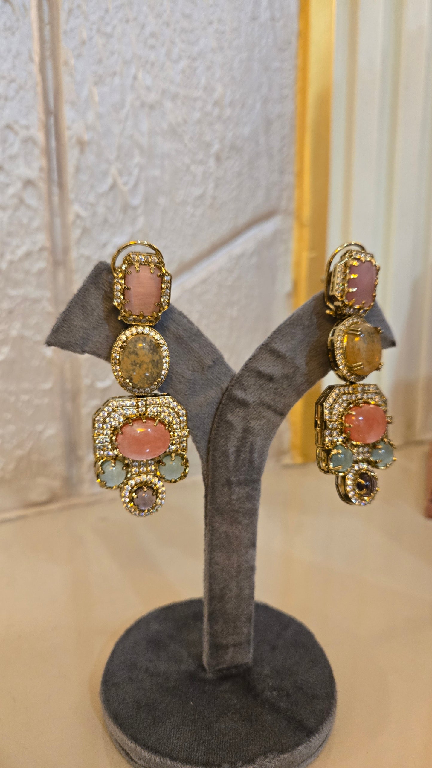 Vintage Pastel Statement Danglers