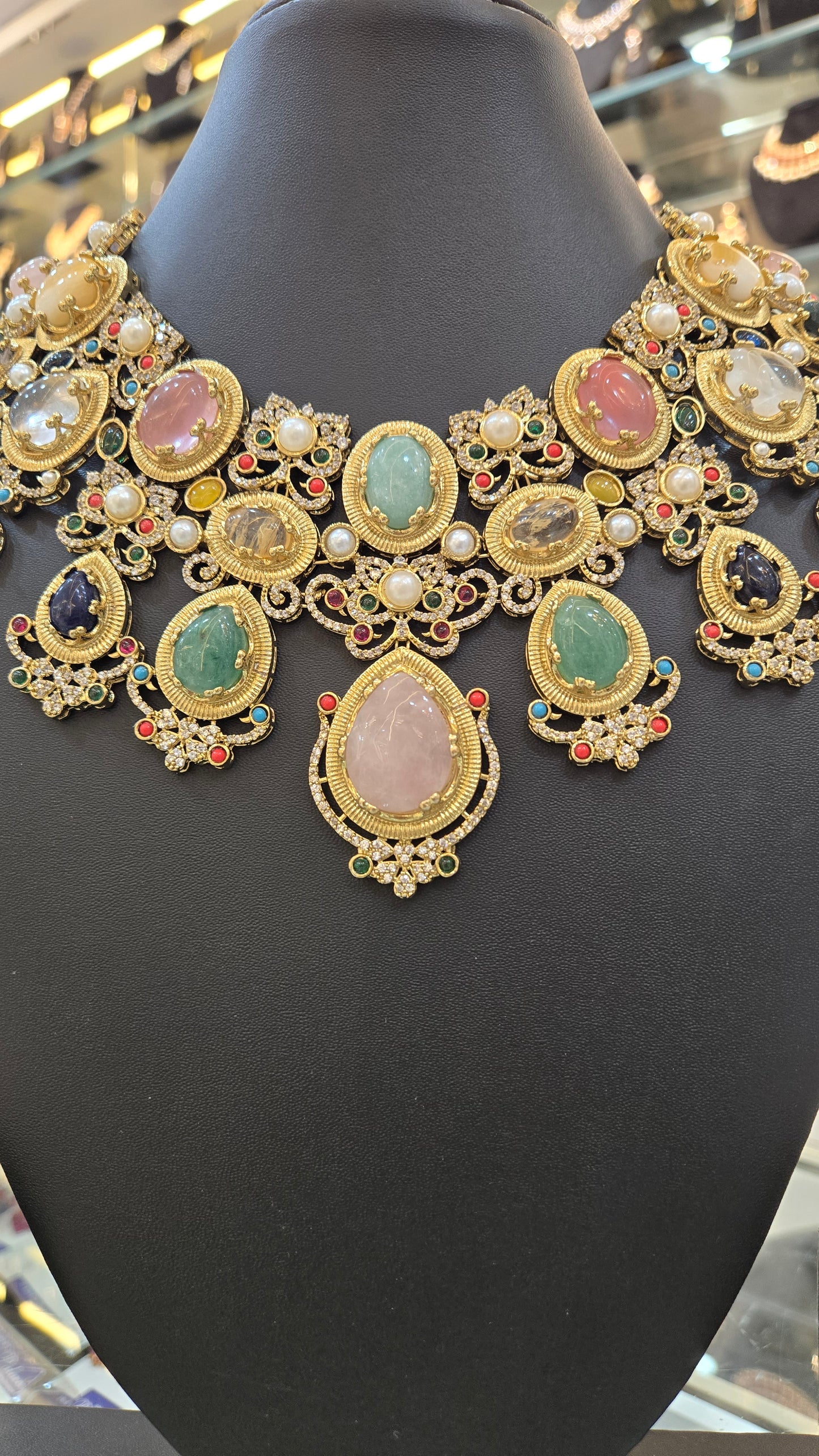 The Vasudha Pastel Heritage Bib Set