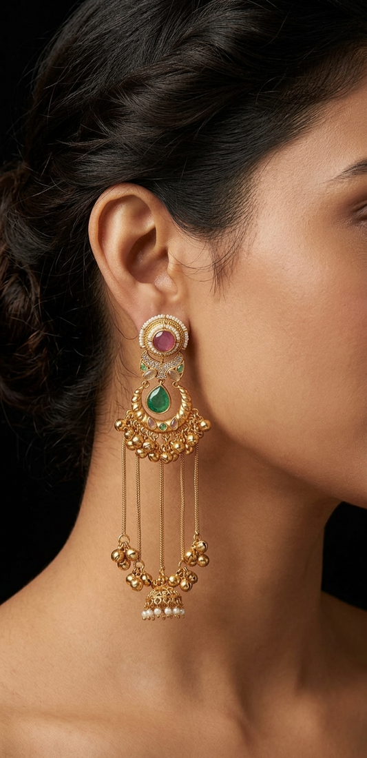 The Noor-Aali Heritage Linear Jhumkas