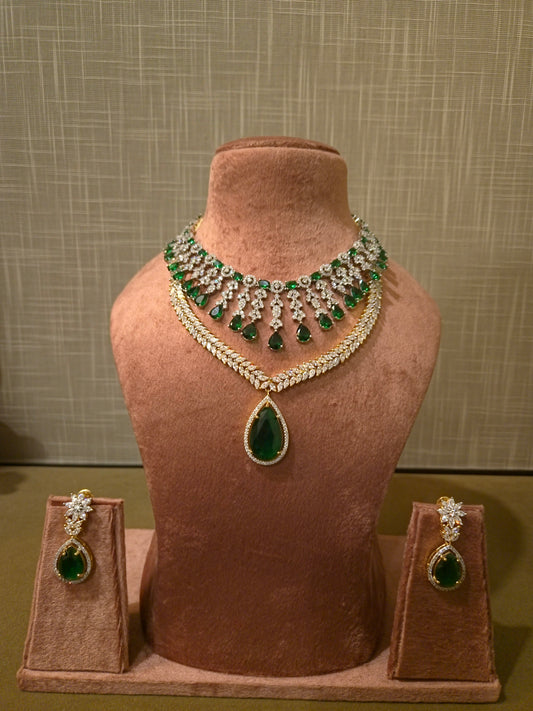 The Verdant Majesty Tiered Emerald Ensemble