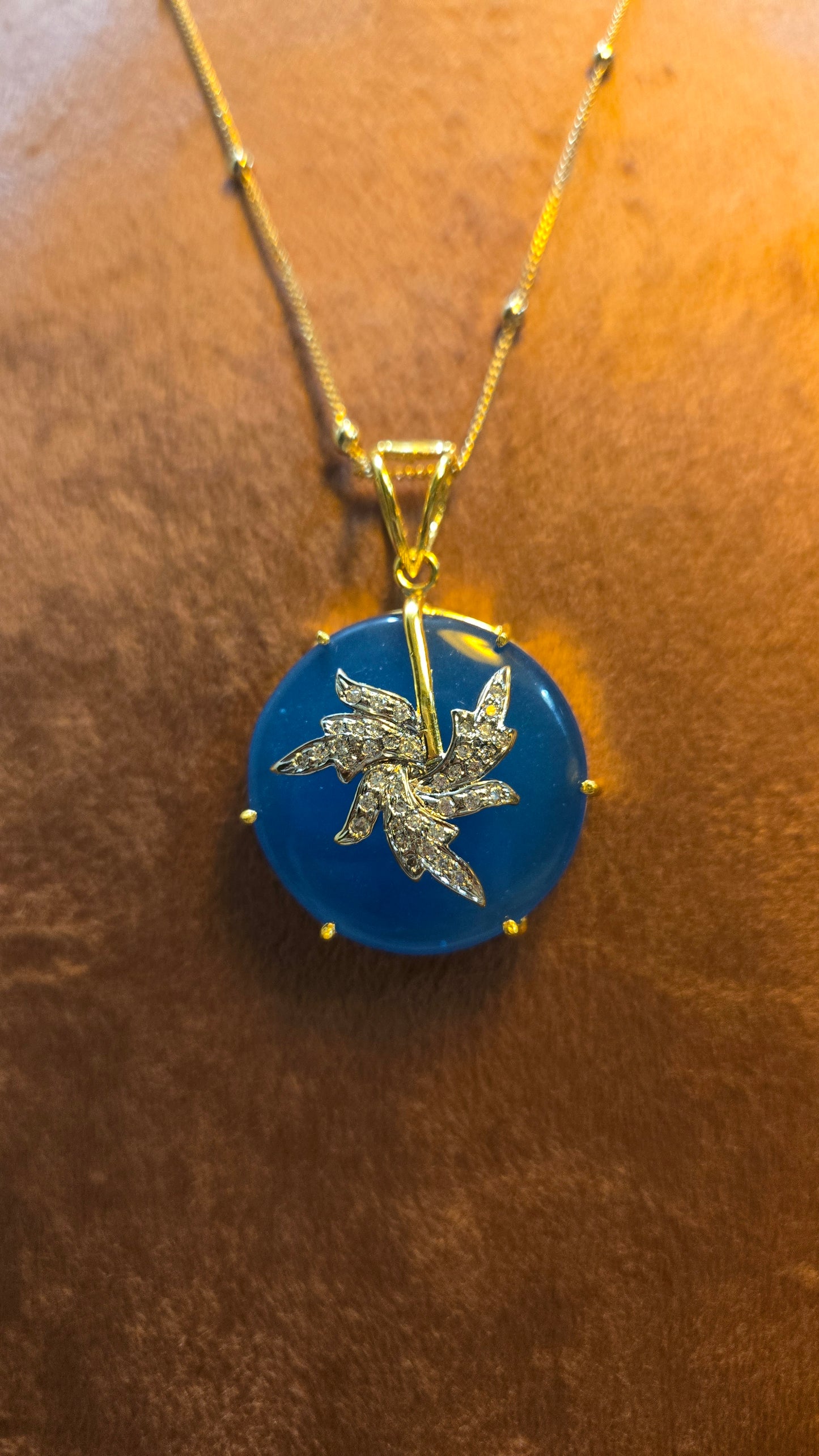 Midnight Sapphire Charm Pendant