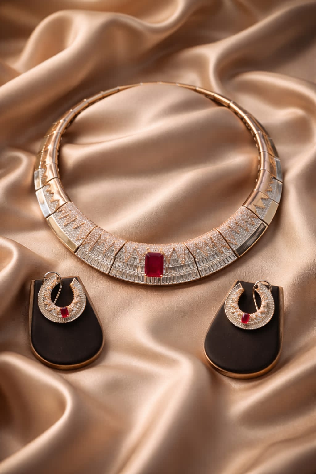The Gatsby Ruby Mosaic Set