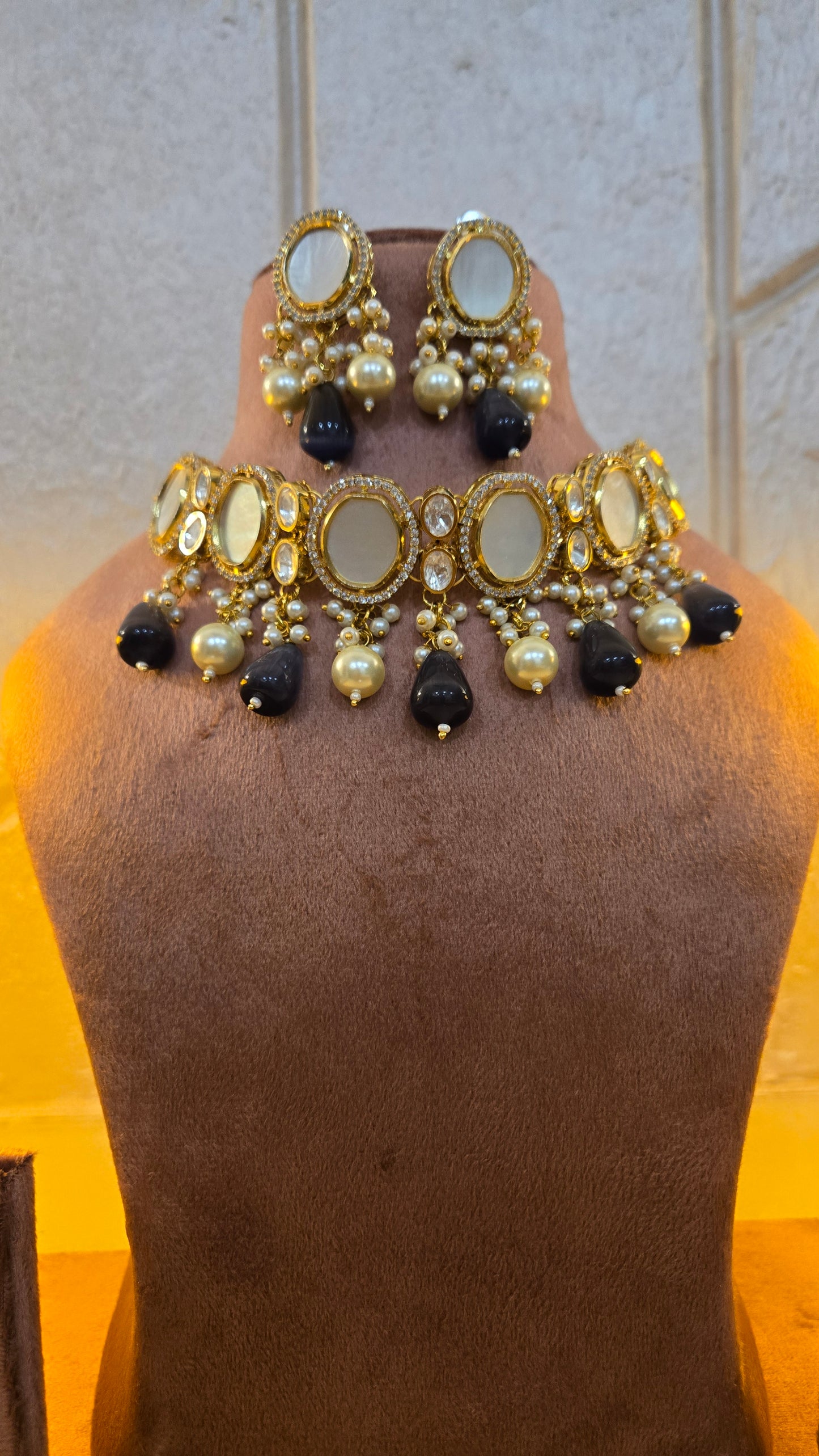 The Noor Mirror-Work Choker Suite