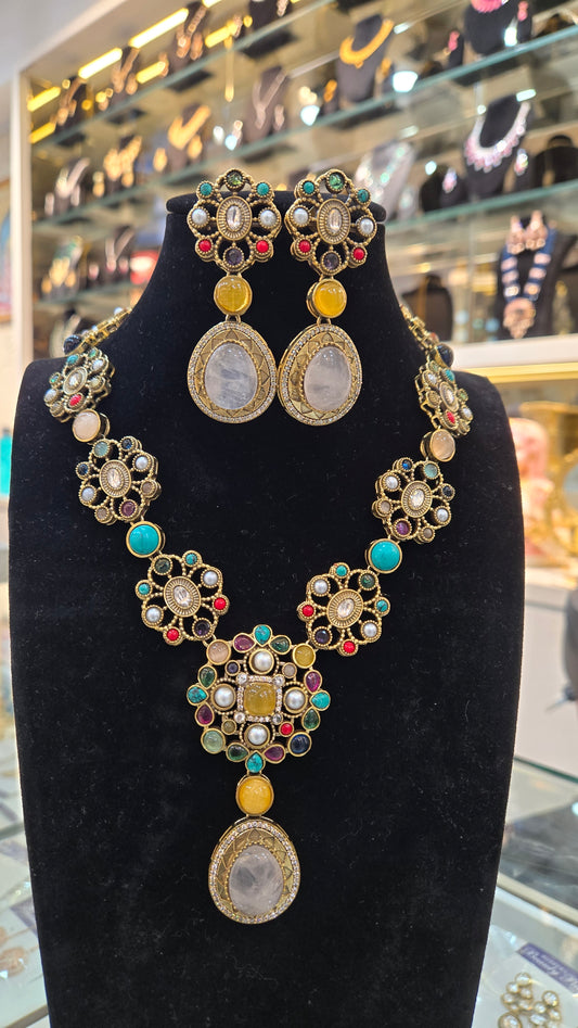 The Avani Pastel Navratna Haar