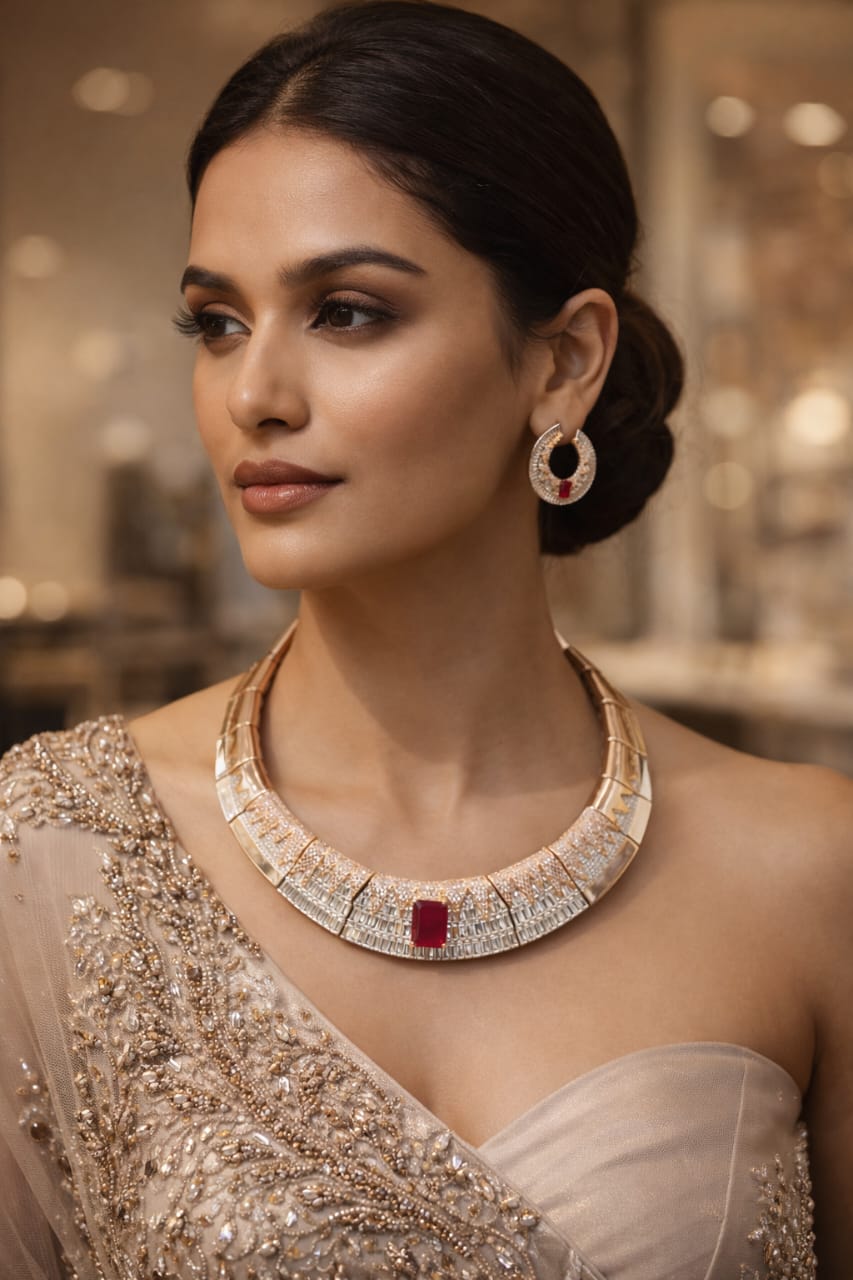 The Gatsby Ruby Mosaic Set