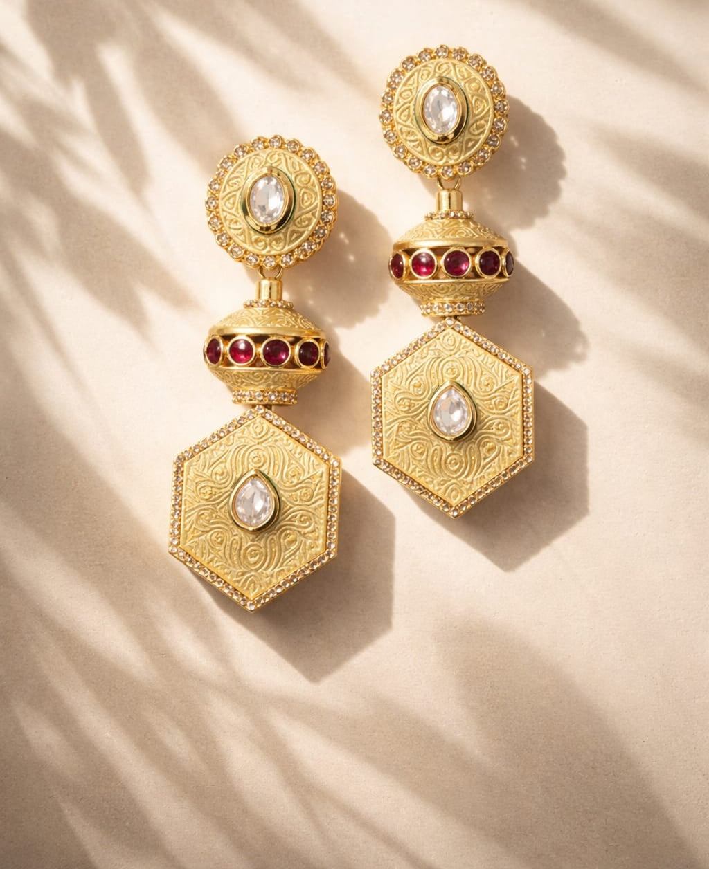 Rajvanshi Heritage Statement Earrings