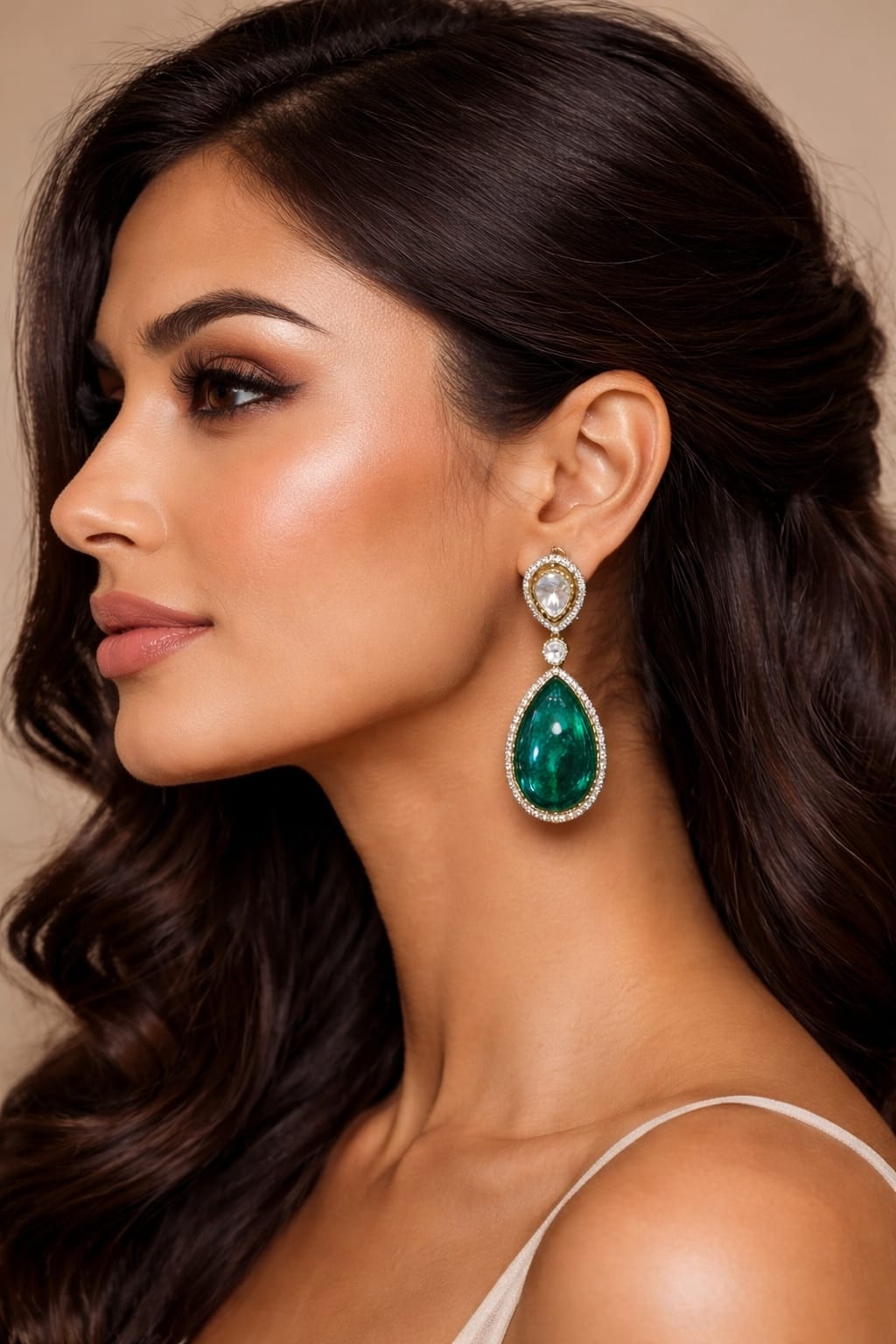 Emerald Royale Teardrop Danglers