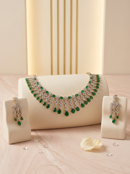 The Emerald Echo Chandelier Drop Suite