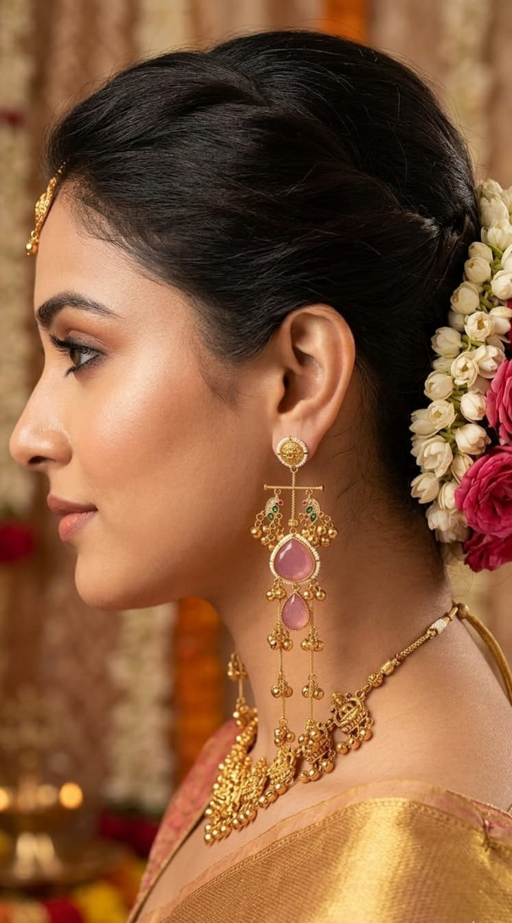 The Rose-Ghunghroo Heritage Linear Drops