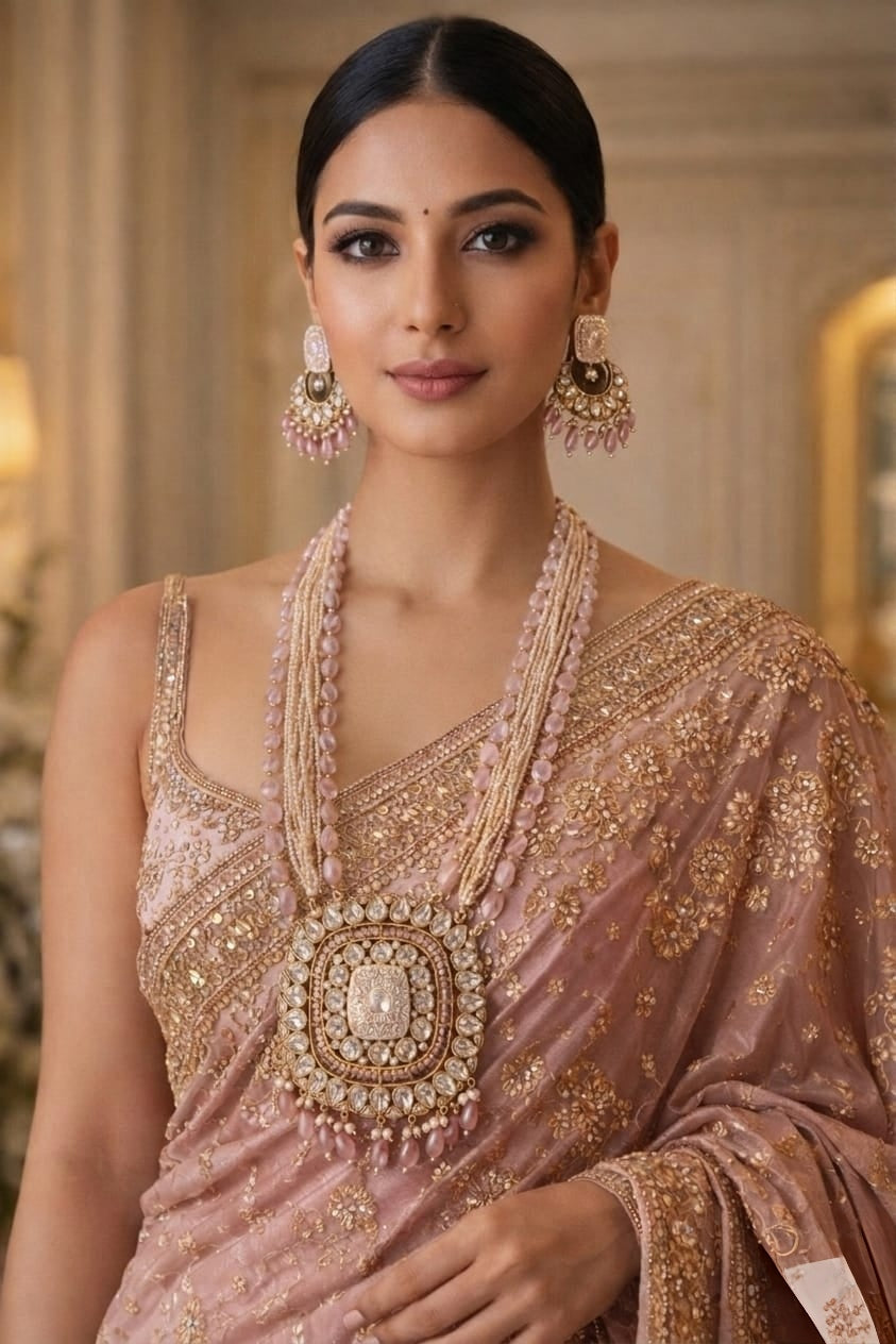 Blush Maharani Kundan Haar