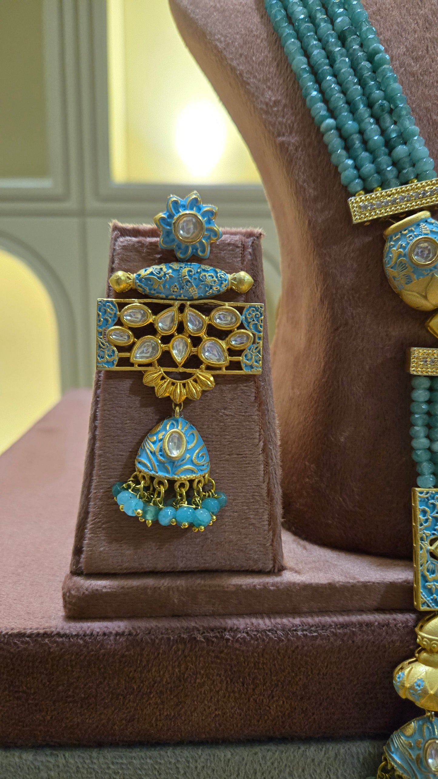 The Neelambari Meenakari Haar Set