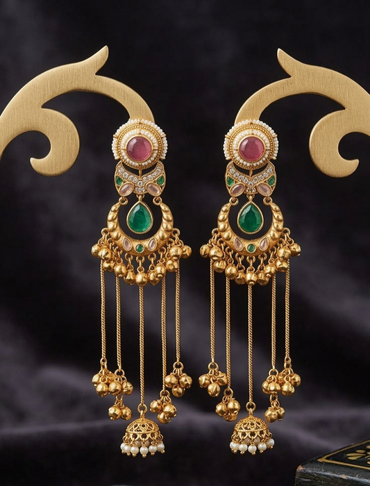 The Noor-Aali Heritage Linear Jhumkas